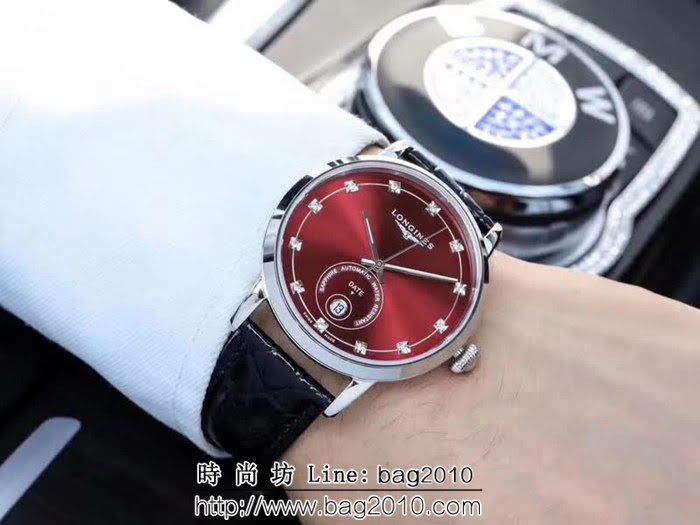 LONGINES浪琴 2018全新簡約商務男士機械腕表 WSS1833